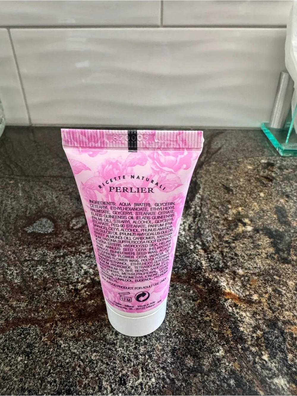 Perlier Bouquet de Pivoine Pink Peony Moisturizing Hand Cream Pink 1fl‎ oz